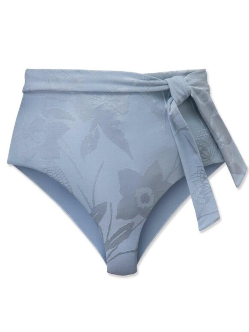 WET Swimwear High Waist Bikini Bottoms in Soft Blue Size M